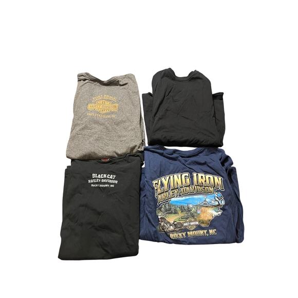 Harley Davidson Y2K Womens Lot of 4 Bundle T Shirts Biker Motorcycle Size S/M - Picture 2 of 12
